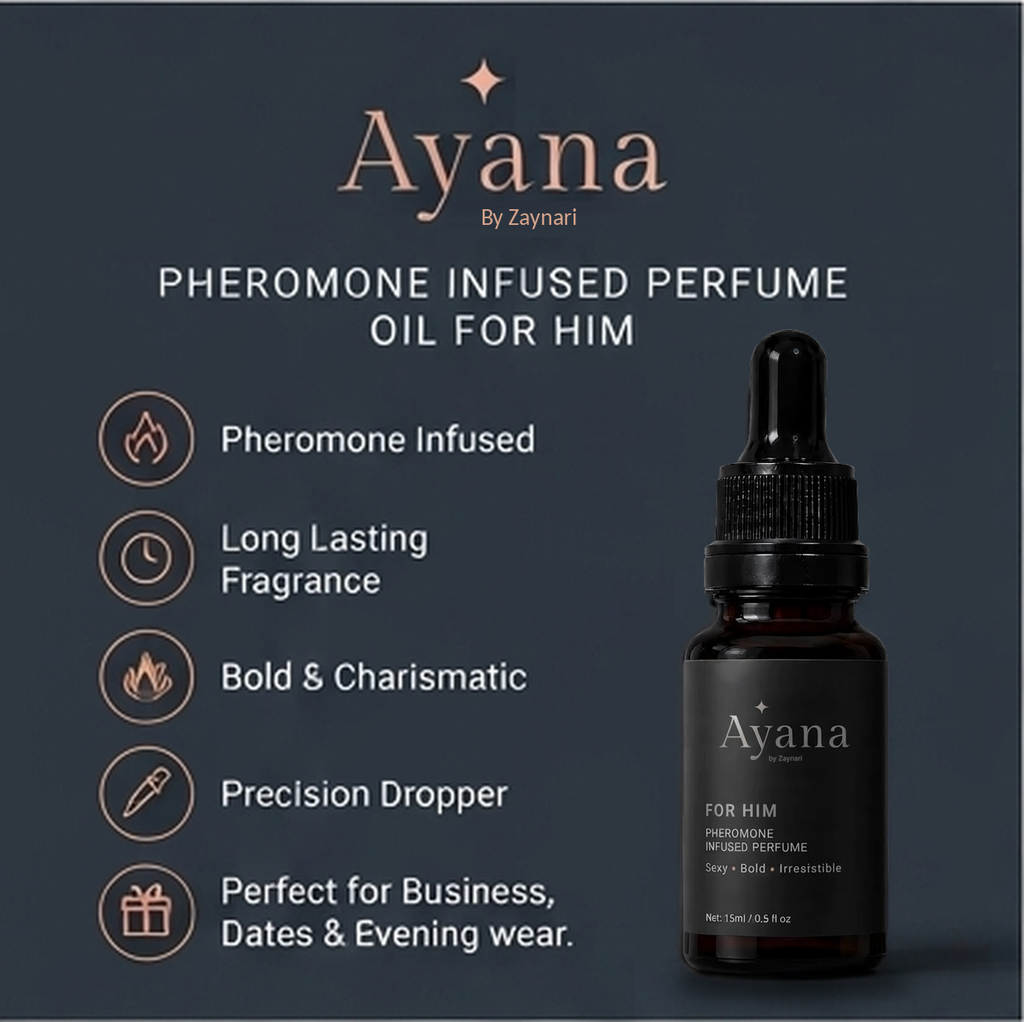 Pheromone Infused Perfume Oil For Him — 15ml