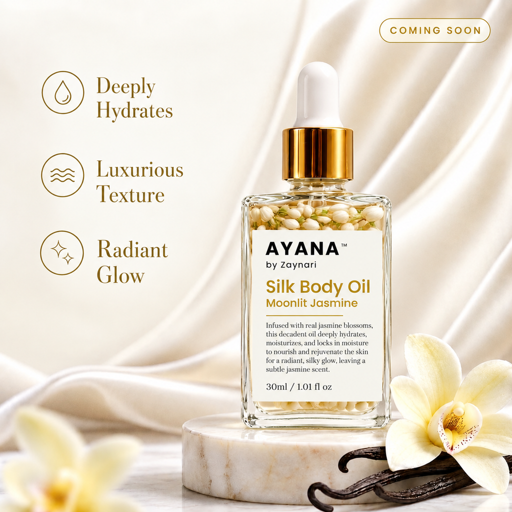 Pure Silk Body Oil with Dried Jasmine Extract