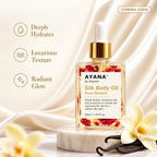 Pure Silk Body Oil with Dried Rose Extract