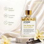 Pure Silk Body Oil with Dried Jasmine Extract