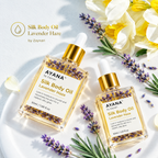 Pure Silk Body Oil with Dried Lavender Extract