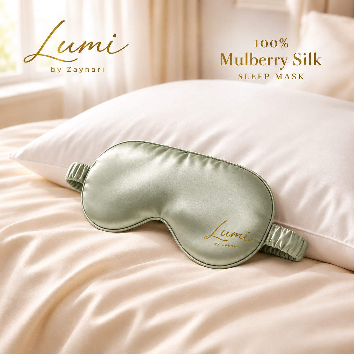 Luxury 100% Mulberry Silk Sleep Eye Mask